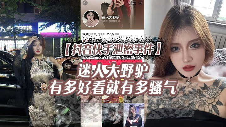 抖音快手泄密事件迷人大野驴有多好看就有多骚气高清海报