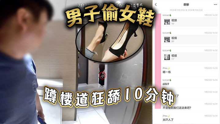 男子偷女鞋蹲楼道狂舔10分钟高清海报