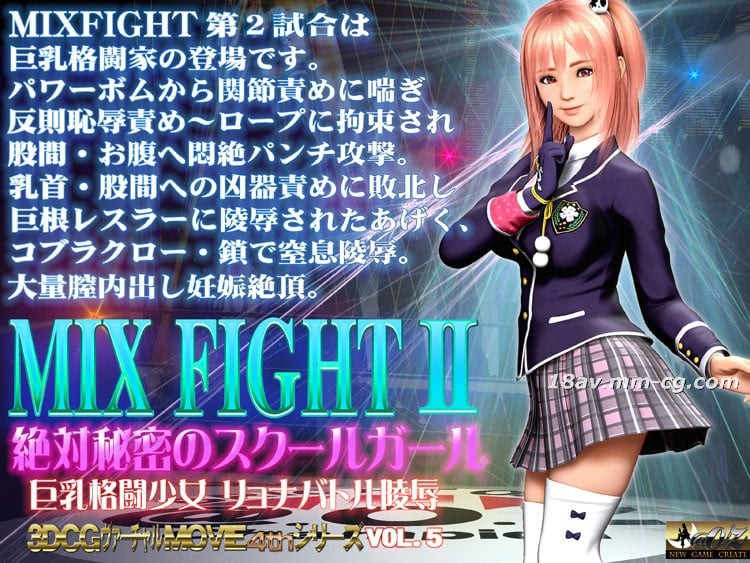 [3D]MIX FIGHT2絶対秘密のスクールガール高清海报